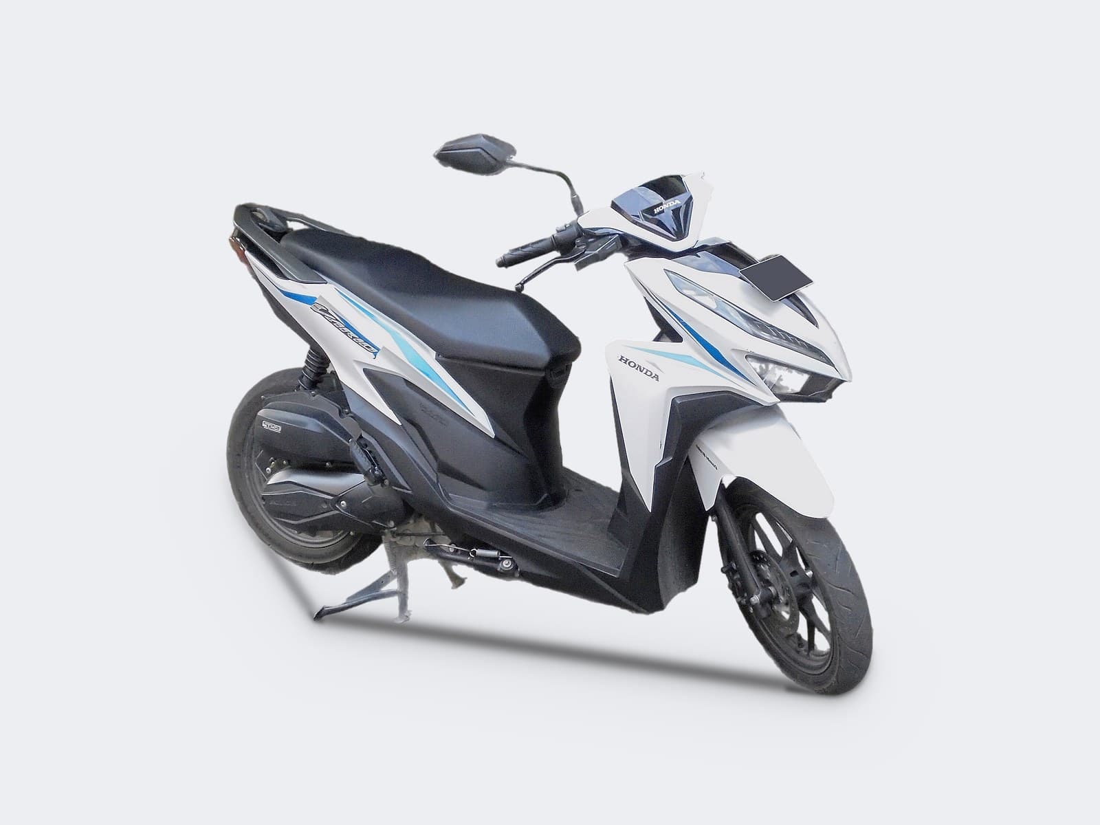Motorcycle (125cc and below), front corner view