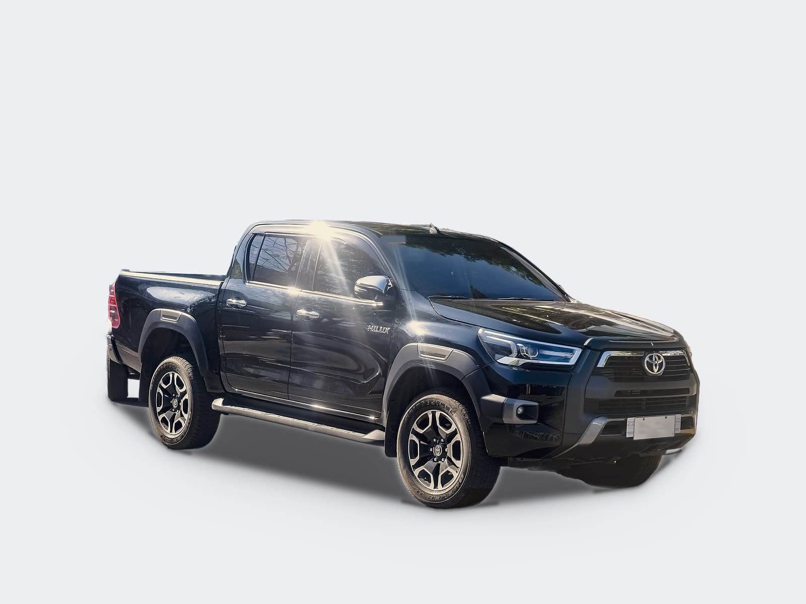 Pick-up truck, front corner view